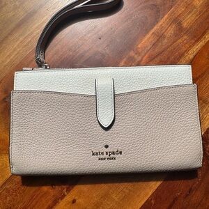 Kate Spade Two-Tone Leather Wristlet